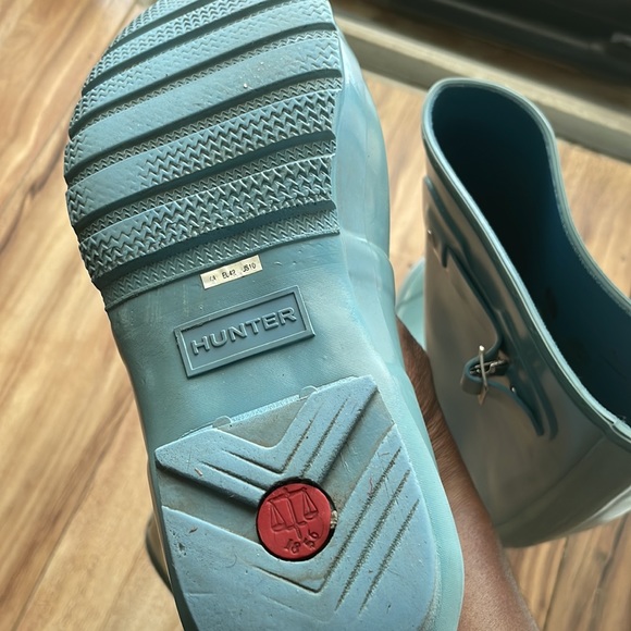 Hunter Aqua Turquoise rain boots size 10 - Picture 8 of 8